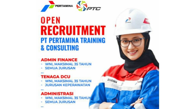 Lulusan Diploma Buruan Daftar! PT Pertamina Training & Consulting Buka Lowongan 3 Posisi