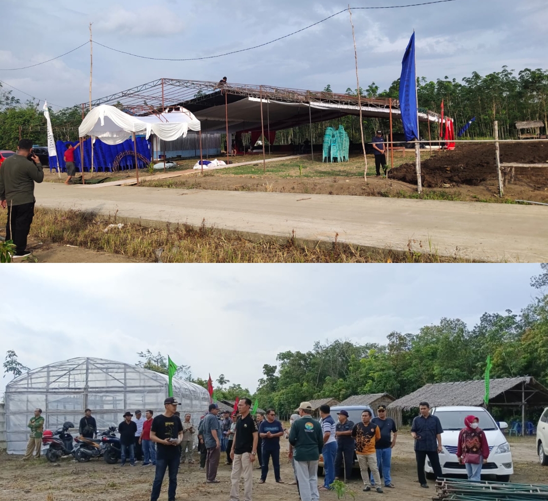 Jelang Kedatangan Wamentan, Pemkot Prabumulih Dirikan Tenda 