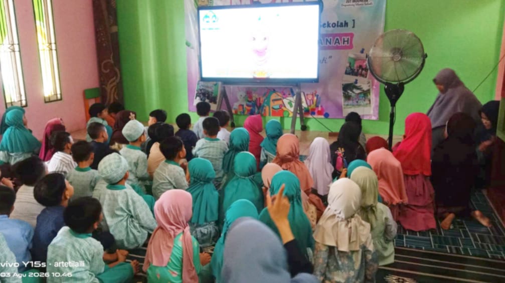 TK IT Al Hasanah Prabumulih Manfaatkan Layar Interaktif, Anak Belajar Aurat dengan Cara Menyenangkan