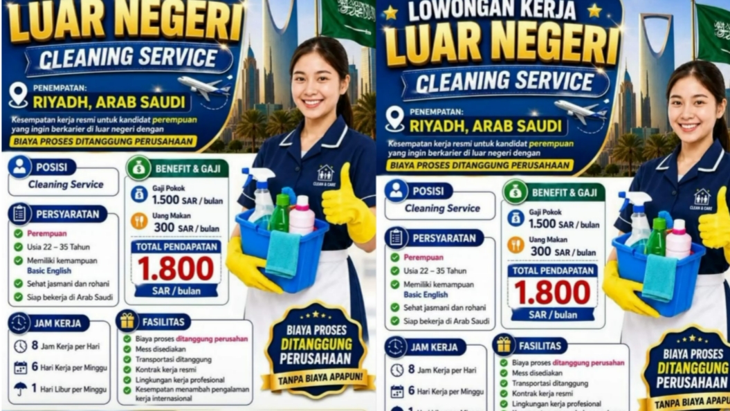 Disnaker Prabumulih Buka Lowongan Kerja ke Arab Saudi, Gaji Capai 1.800 SAR