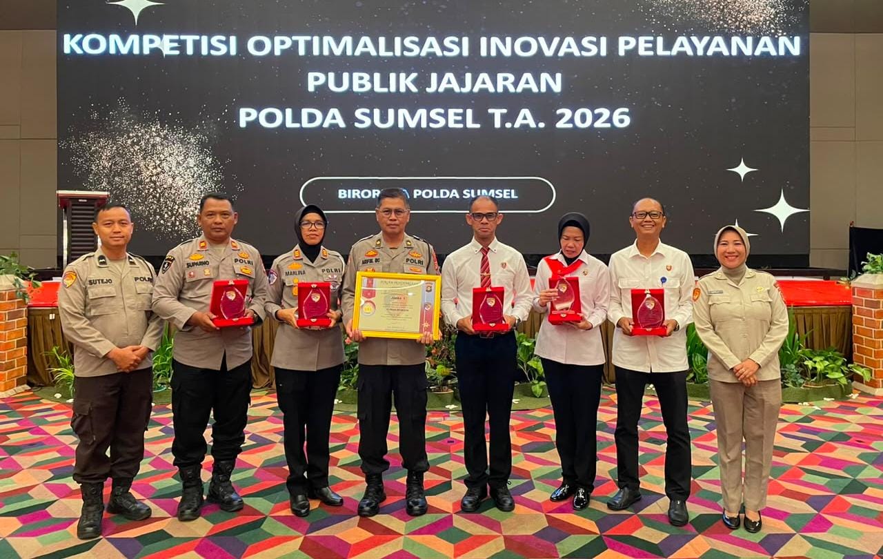 Polres Prabumulih Sabet 5 Penghargaan Inovasi Pelayanan Publik di Rakernis Polda Sumsel 2026