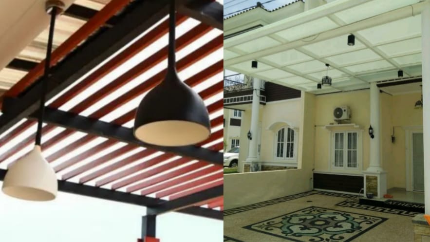 5 Cara Mempercantik Kanopi Rumah dengan Lampu Outdoor
