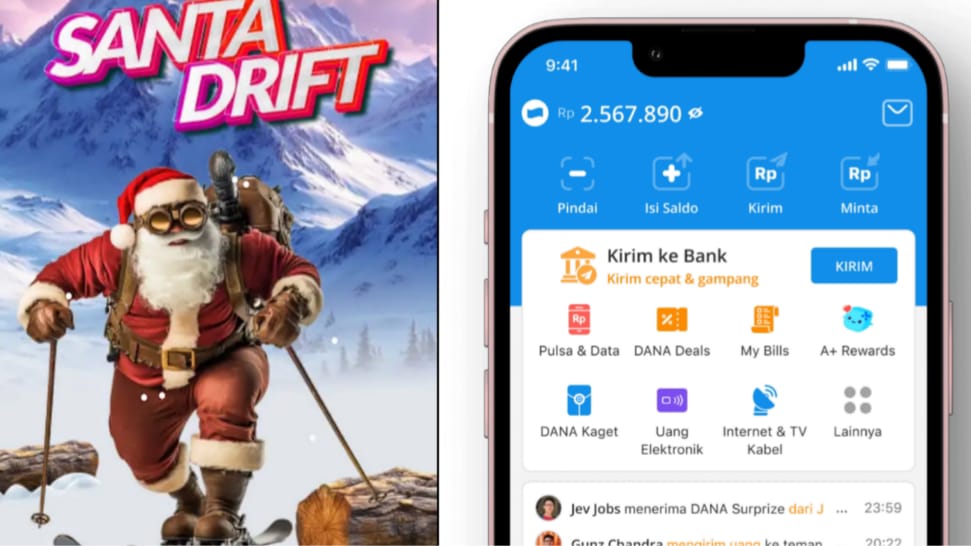 Main Santa Drift Bisa Cairkan Saldo DANA Rp225.000, Begini Caranya