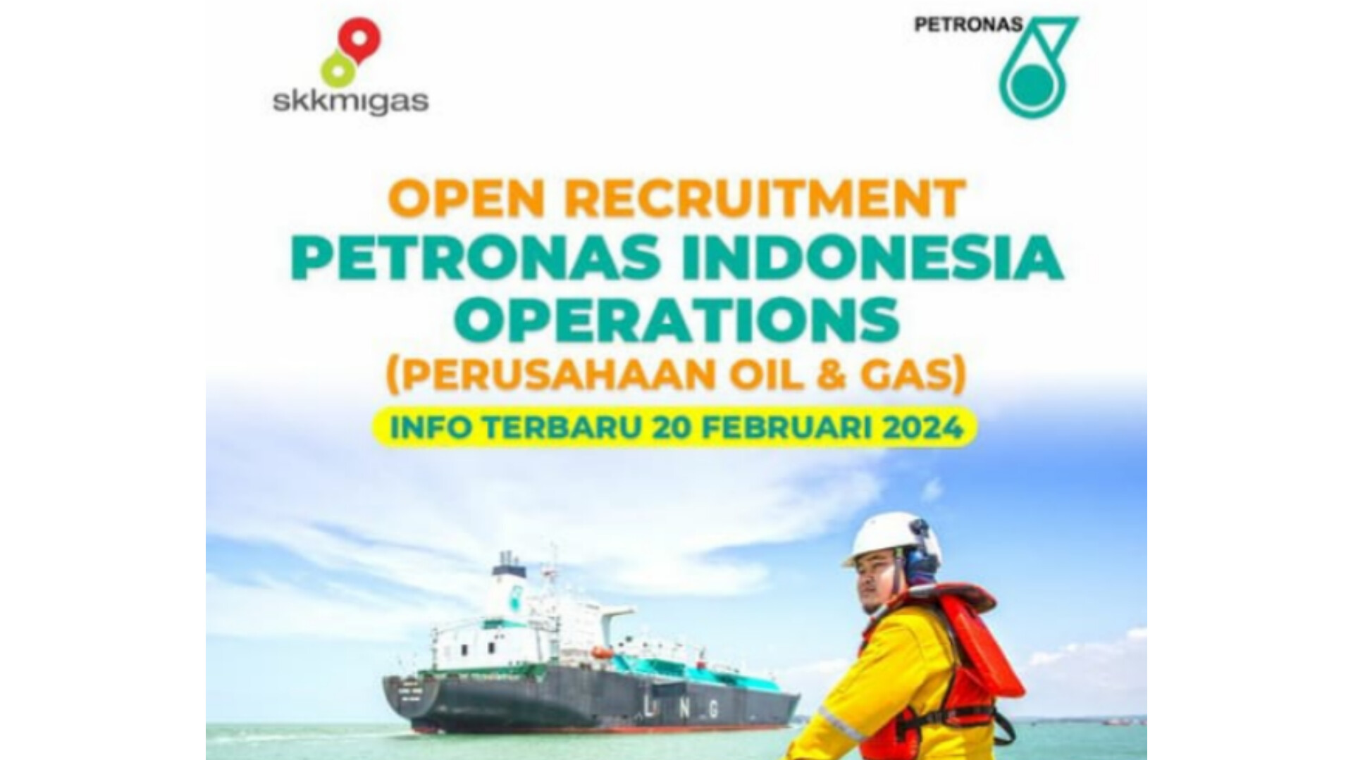 Perusahaan Oil dan Gas Petronas Indonesia Buka Lowongan Kerja untuk 3 Posisi, Cek Persyaratannya...