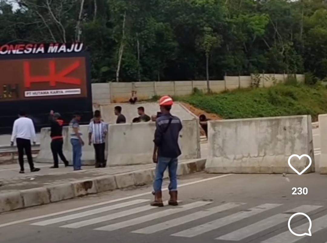 Viral Pengendara Hendak Terobos Tol Indralaya-Prabumulih, Padahal Tol Sudah Tutup 