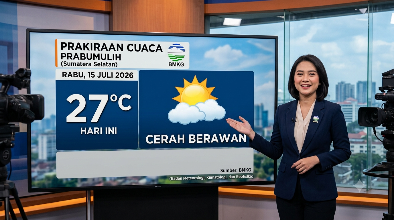 BMKG Rilis Prakiraan Cuaca Prabumulih, Pagi Ini Cerah Berawan