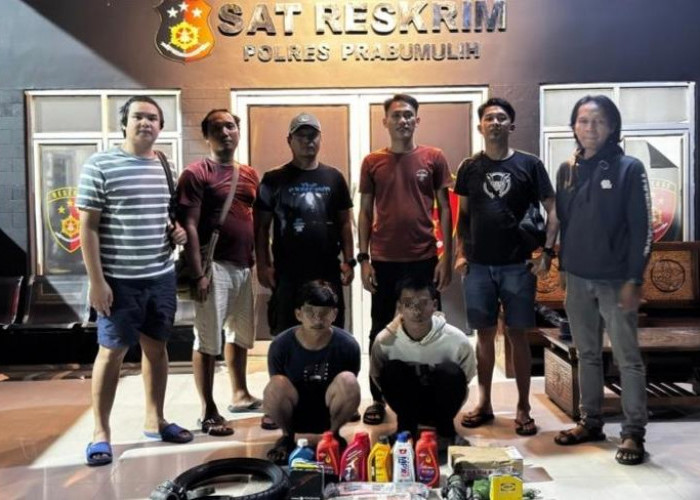 Kurang dari 48 Jam, Dua Pembobol Bengkel di Prabumulih Berhasil Dibekuk Polisi