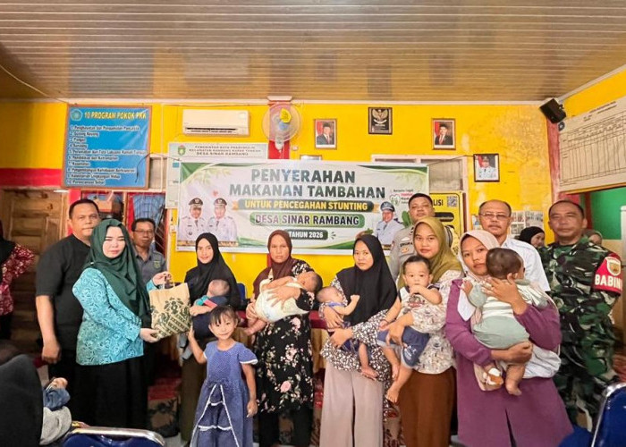 Gerak Cepat Lawan Stunting, 72 Balita di Sinar Rambang Terima PMT