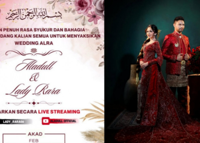 Lady Rara dan Aladull Gelar Pernikahan Hari Ini, Penggemar Bisa Saksikan via Live Streaming