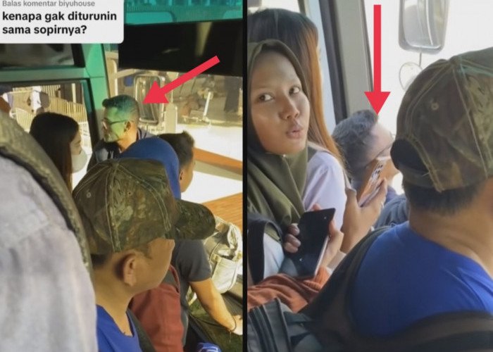 Viral! Aksi Penumpang Pria Marah ke Penumpang Bus, Bawa Tas Isi Kembang 7 Rupa 