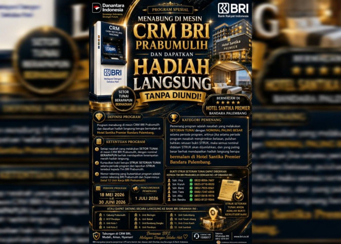 Setor Tunai di CRM BRI Prabumulih, Raih Kesempatan Menginap di Hotel Santika Premier Tanpa Diundi