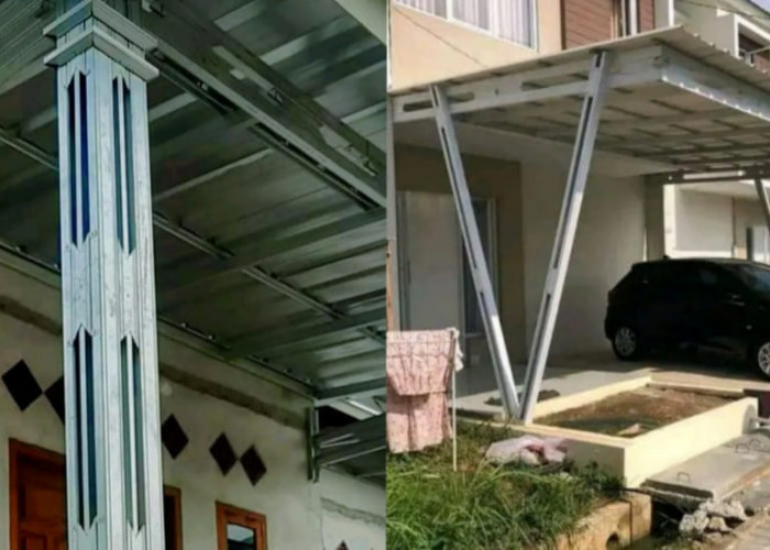7 Variasi Tiang Kanopi Baja Ringan yang Kokoh dan Elegan untuk Rumah Modern
