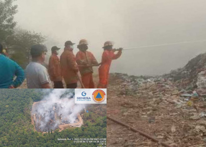 Tiga Kali Terbakar, BPBD Prabumulih Kewalahan Padamkan Kebakaran TPA Sungai Medang