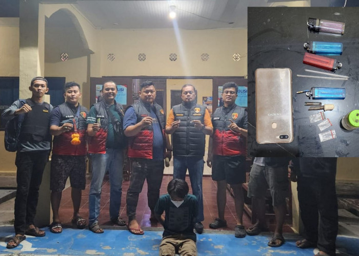 Pondok di Jalan Pipa Modong Jadi Sasaran Polisi, Pria 40 Tahun Diamankan Diduga Miliki Sabu