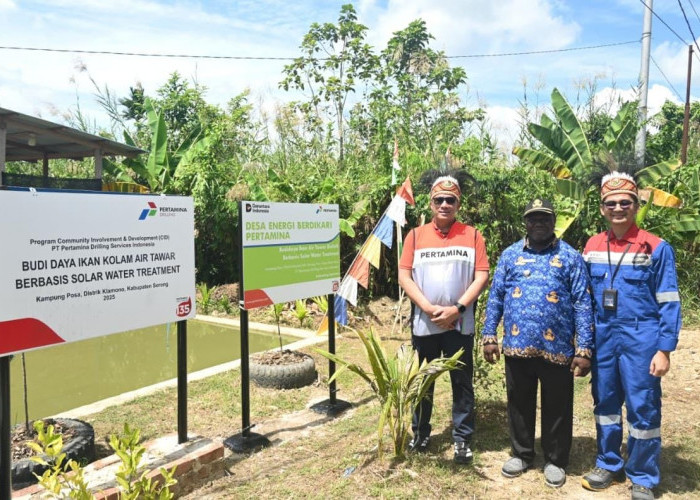 Panel Surya dan Budidaya Nila Jadi Terobosan Pertamina Drilling di Kampung Posa