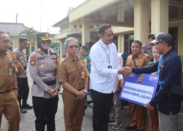 Polres Prabumulih Dorong Produktivitas Petani Lewat Mesin Pemipil Jagung dari BRI