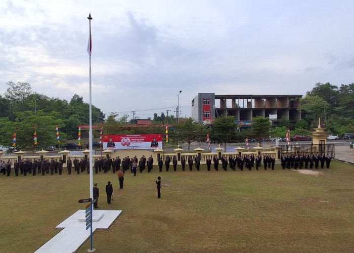 Polres Prabumulih Gelar Upacara HUT ke-80 RI, Teguhkan Semangat Nasionalisme