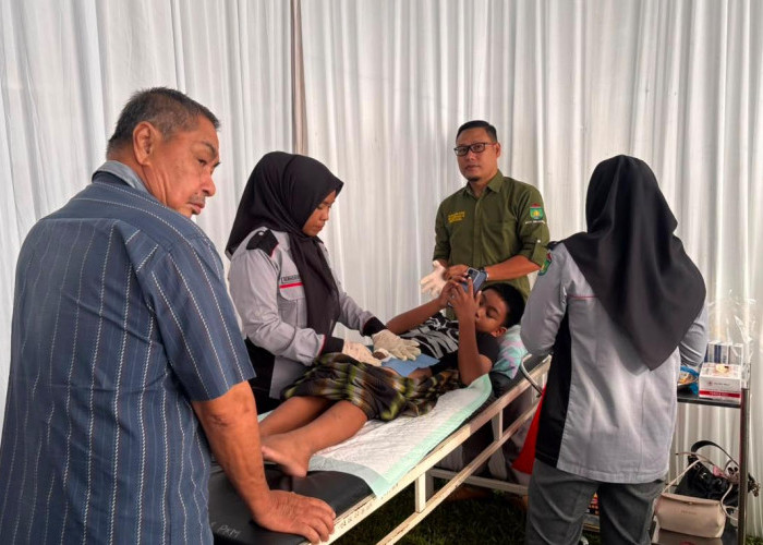 Ribuan Warga Serbu Bakti Kesehatan Gratis Polres Prabumulih, Donor Darah dan Sunatan Massal Jadi Favorit