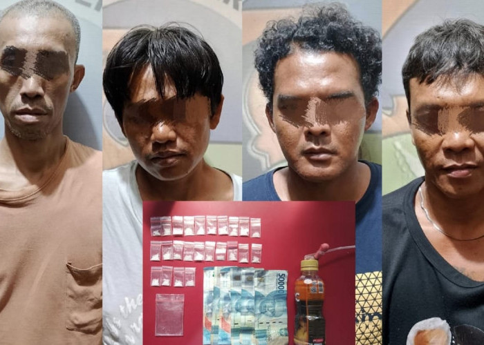 Polisi Bongkar Pesta Sabu di Prabumulih, 24 Paket Barang Bukti Disita
