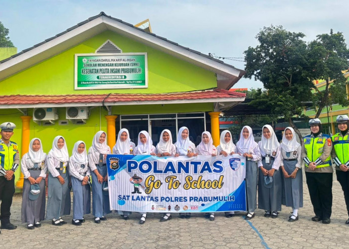Police Goes to School, Satlantas Polres Prabumulih Tanamkan Disiplin dan Keselamatan Berlalu Lintas kepada Pel