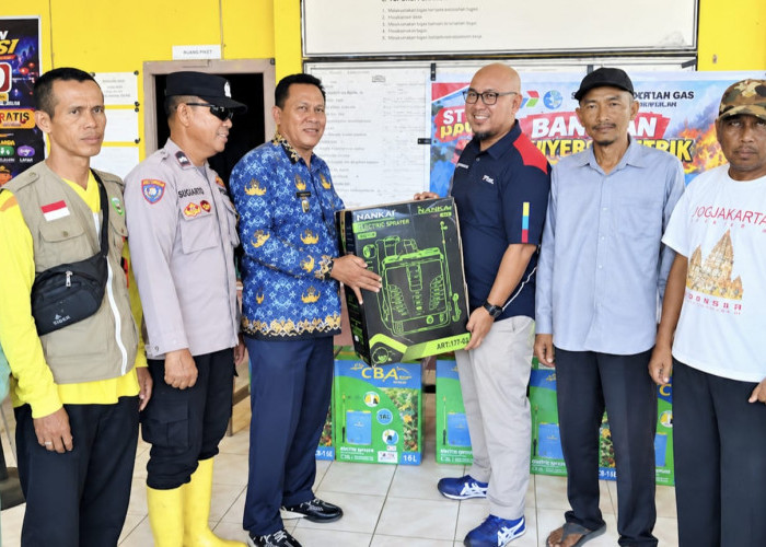 Perkuat Kesiapsiagaan Karhutla, Perta Samtan Gas Beri Bantuan ke Kelurahan Anak Petai
