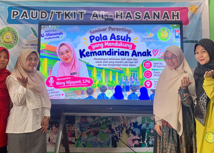 TK IT Al Hasanah Prabumulih Gelar Rapor Bulanan, Bahas Pola Asuh dan Kemandirian Anak