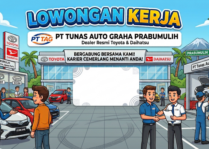 Toyota Tunas Auto Graha Prabumulih Buka Lowongan Sales Executive di Agustus 2026, Lulusan SMA hingga S1 Bisa D