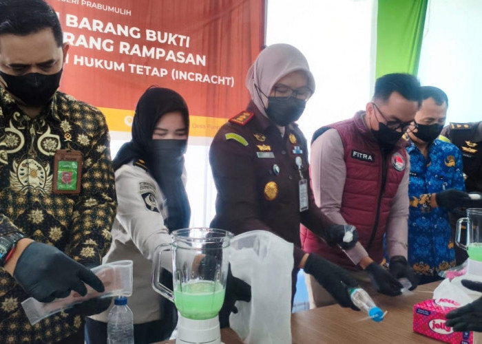 185,23 Gram Sabu Dimusnahkan Kejari Prabumulih, Berasal dari 29 Perkara