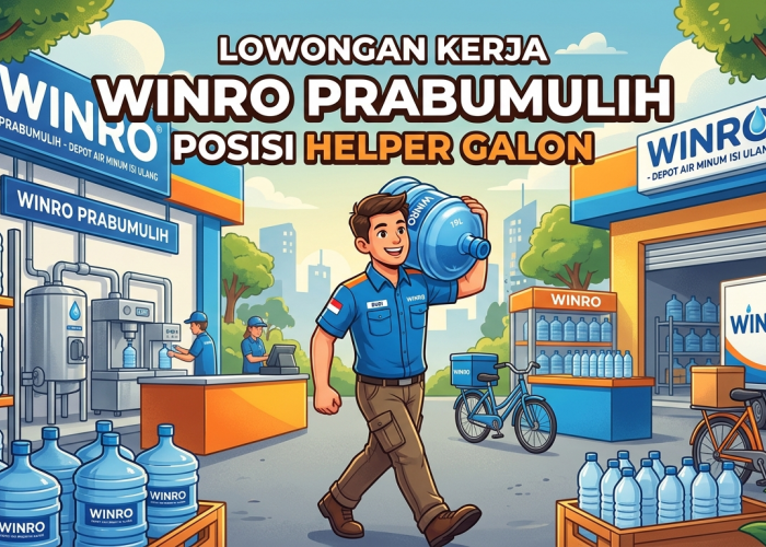 Winro Prabumulih Buka Lowongan Helper Galon, Minimal Lulusan SMA
