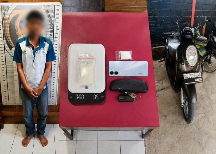 Bawa Sabu 10,50 Gram, Pria 52 Tahun Diciduk Satres Narkoba Polres Prabumulih