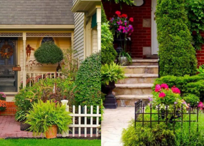 8 Inspirasi Teras Rumah Estetik dengan Taman Bunga Warna-Warni