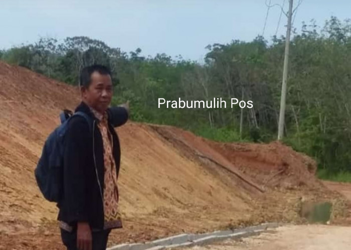 Warga Desa Talang Batu Waspadalah, Tiang PLN Nyaris Roboh dampak Proyek Tol Indralaya - Prabumulih 
