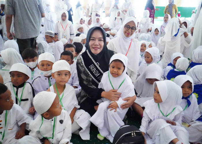 Ratusan Siswa RA Prabumulih Belajar Manasik Haji, Antusias Praktik Tawaf di Islamic Center