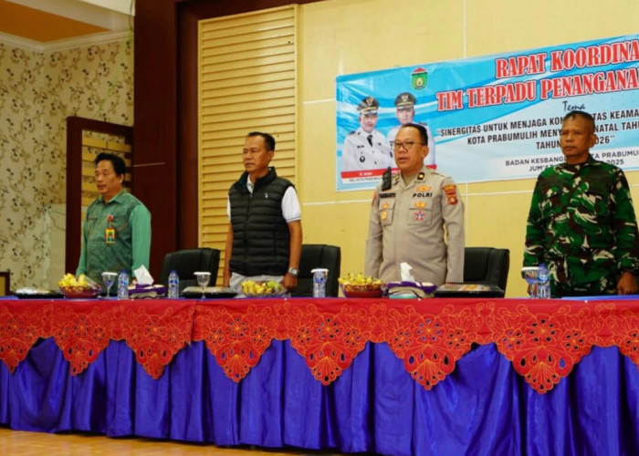 Prabumulih Siaga Natal dan Tahun Baru 2026: Koordinasi Terpadu Jaga Kota Aman