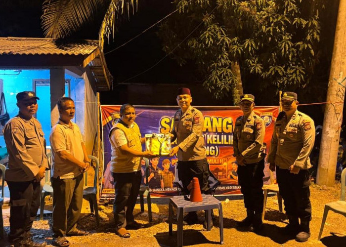 Polres Prabumulih Hidupkan Kembali Satkamling di Desa Kemang Tanduk, Warga Semakin Siap Jaga Lingkungan