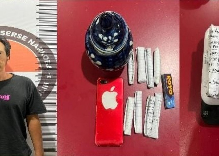 Ganja Disembunyikan dalam Guci, Pria 44 Tahun Diciduk Polisi