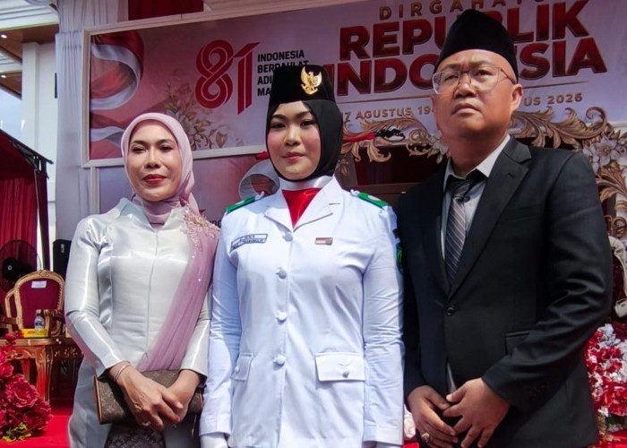 Terinspirasi dari Mama dan Kakak, Alzena Mahira Tampil Gemilang sebagai Paskibraka Prabumulih