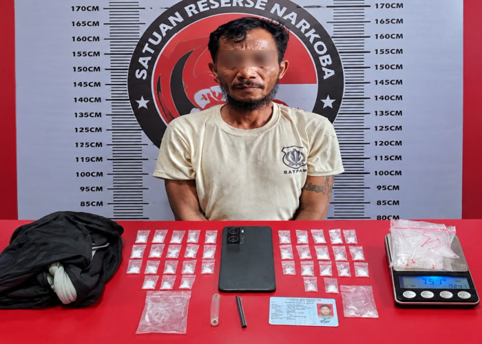35 Paket Sabu 7,51 Gram Diamankan, Buruh Harian di Wonosari Prabumulih Ditangkap