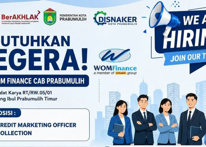 WOM Finance Prabumulih Buka Lowongan Kerja, Lulusan SMA/SMK Bisa Daftar