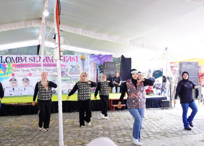 82 Tim Meriahkan Lomba Senam Kreasi KORMI di HUT ke-25 Prabumulih