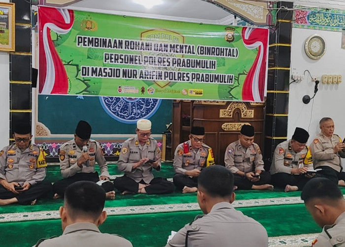 Polres Prabumulih Gelar Pembinaan Rohani dan Mental untuk Tingkatkan Kualitas Anggota