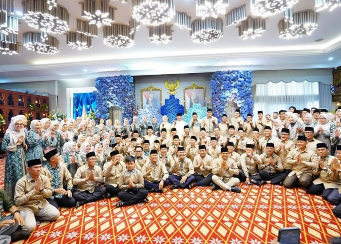 Hangatnya Lebaran, H Arlan dan Forkopimda Temui Gubernur hingga Kapolda Sumsel
