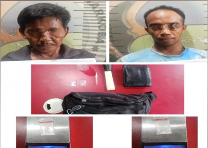 Polisi Gerebek Kebun di Prabumulih, Dua Pelaku Sabu dan Sajam Diamankan