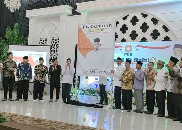 Mantap Maju Pilkada Prabumulih, PKS Deklarasikan H Mat Amin dengan Tagline MANTAP 