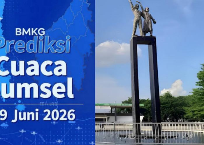BMKG Prediksi Cuaca Sumsel 29 Juni 2026, Mayoritas Wilayah Berawan Dua Wilayah Berpotensi Hujan Ringan