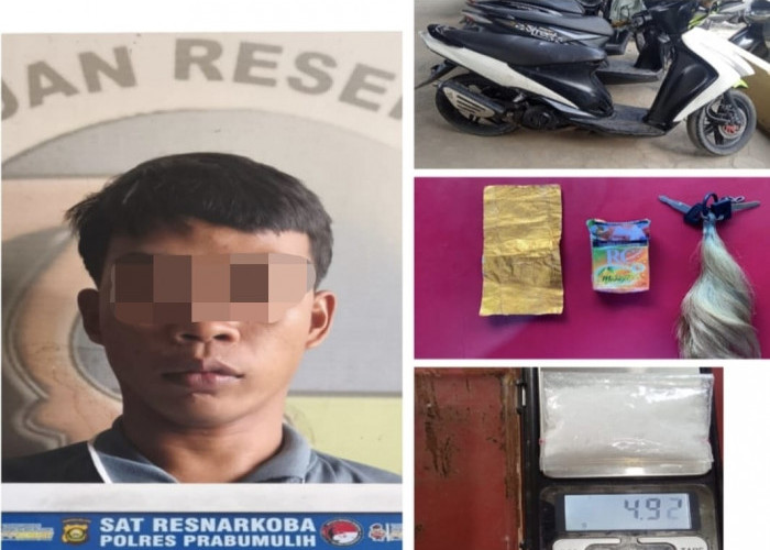 Pengedar Sabu di Prabumulih Dibekuk, Polisi Sita Barang Bukti Hampir 5 Gram