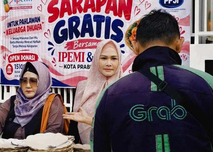 Sasar Pahlawan Keluarga, 200 Porsi Sarapan Gratis IPEMI–PPJI Prabumulih Ludes Sekejap