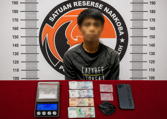 Respons Informasi Warga, Satres Narkoba Polres Prabumulih Amankan Terduga Kurir Sabu