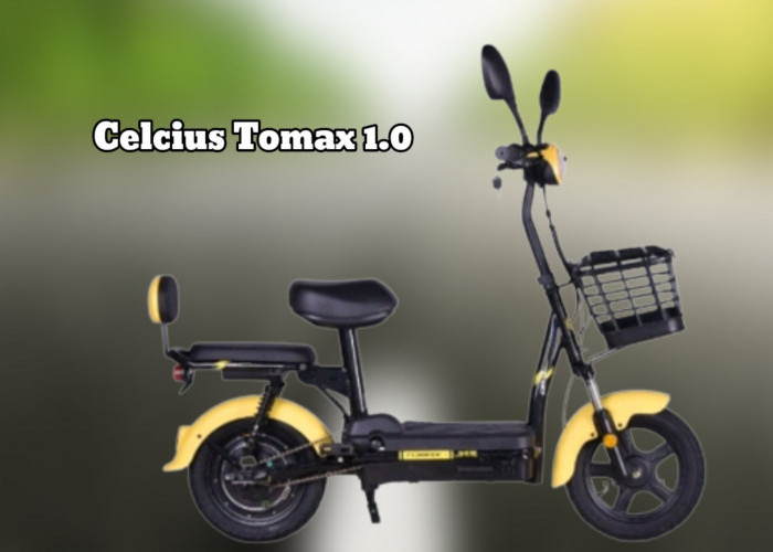 Keren! Sepeda Listrik Celcius Tomax 1.0, Cocok untuk Antar Jemput Anak Sekolah 
