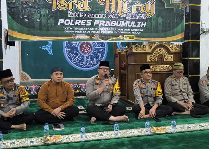 Polres Prabumulih Rayakan Isra Mi’raj Nabi Muhammad SAW dengan Penuh Hikmah